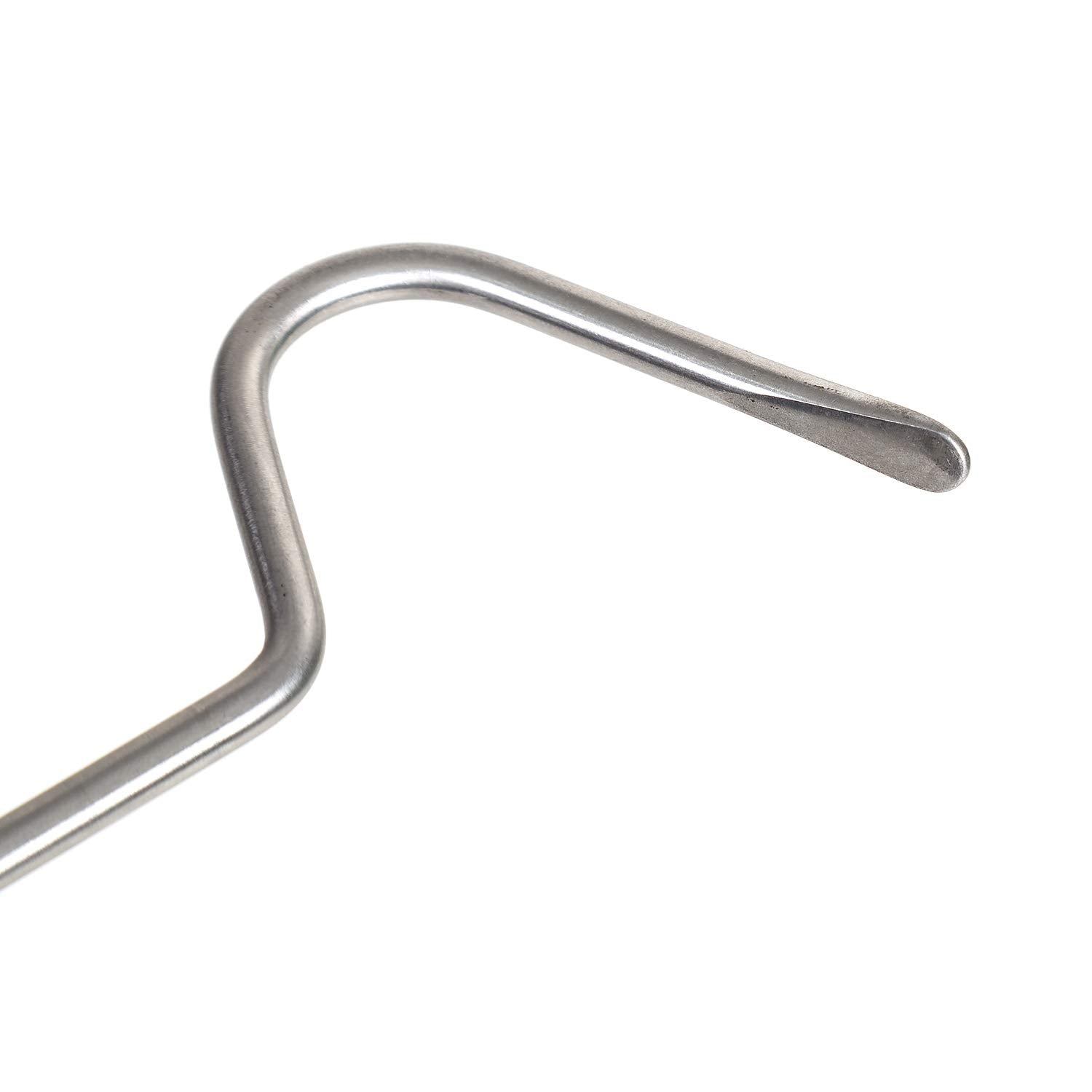 REPTI ZOO in-use snake hook enables safe non-venomous captures.