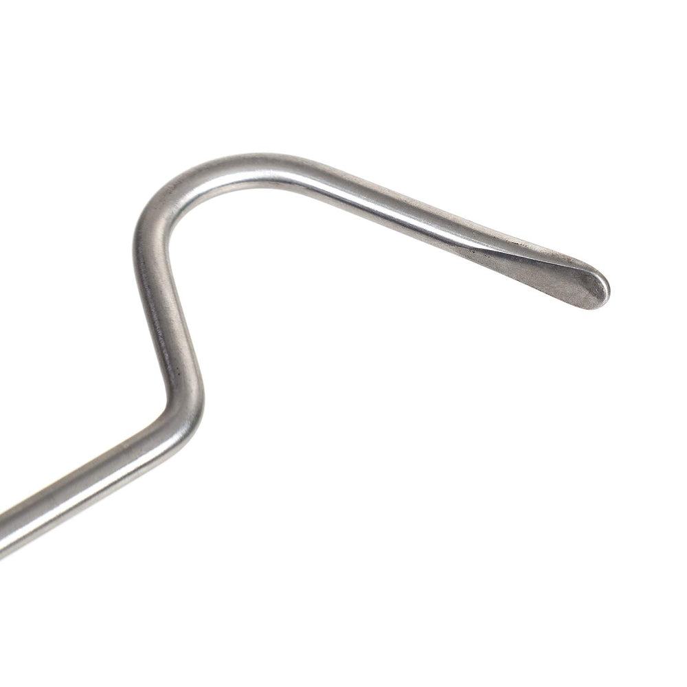 REPTI ZOO in-use snake hook enables safe non-venomous captures.