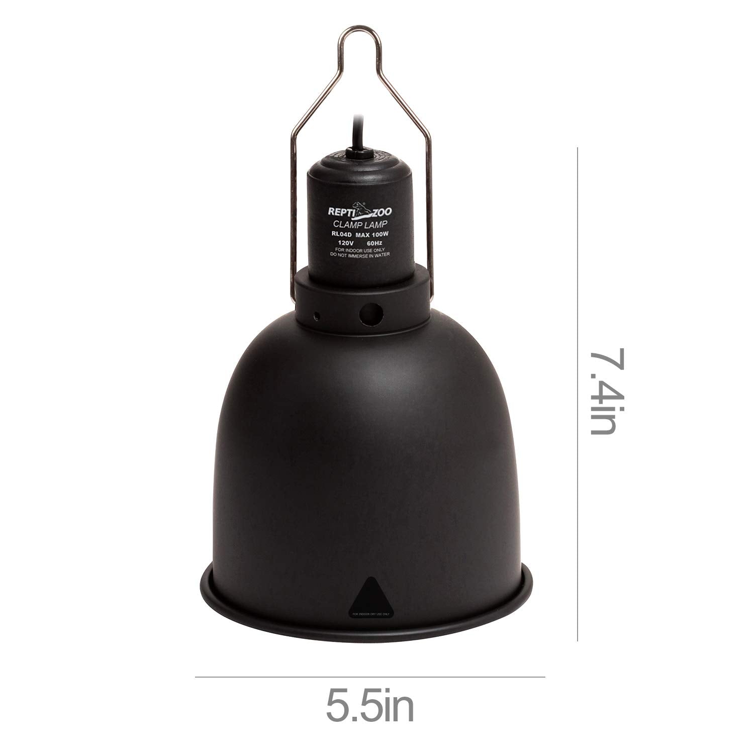 REPTI ZOO optical reflection shade closeup highlights efficient basking light.