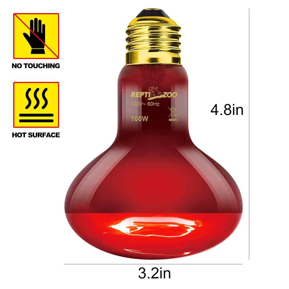 REPTI ZOO quality-inspected lamp with warranty seal and reliable performance