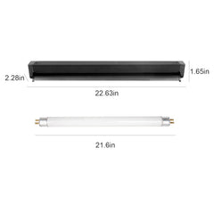 REPTI ZOO rainforest 5.0 UVB lamp visual emphasizes UVB and UVA effects.
