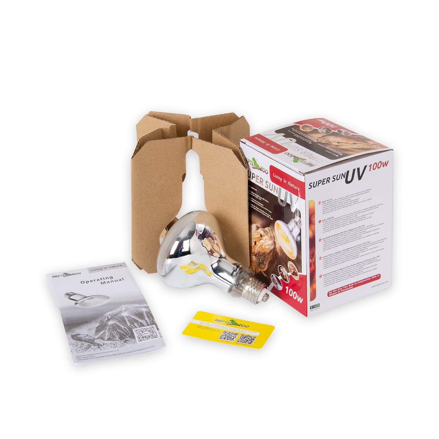 REPTI ZOO reptile-habitat-lit-spot demonstrates terrarium lighting for daily use
