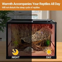 REPTI ZOO reptile heat panel adjustable temperature knob enables tailored warmth
