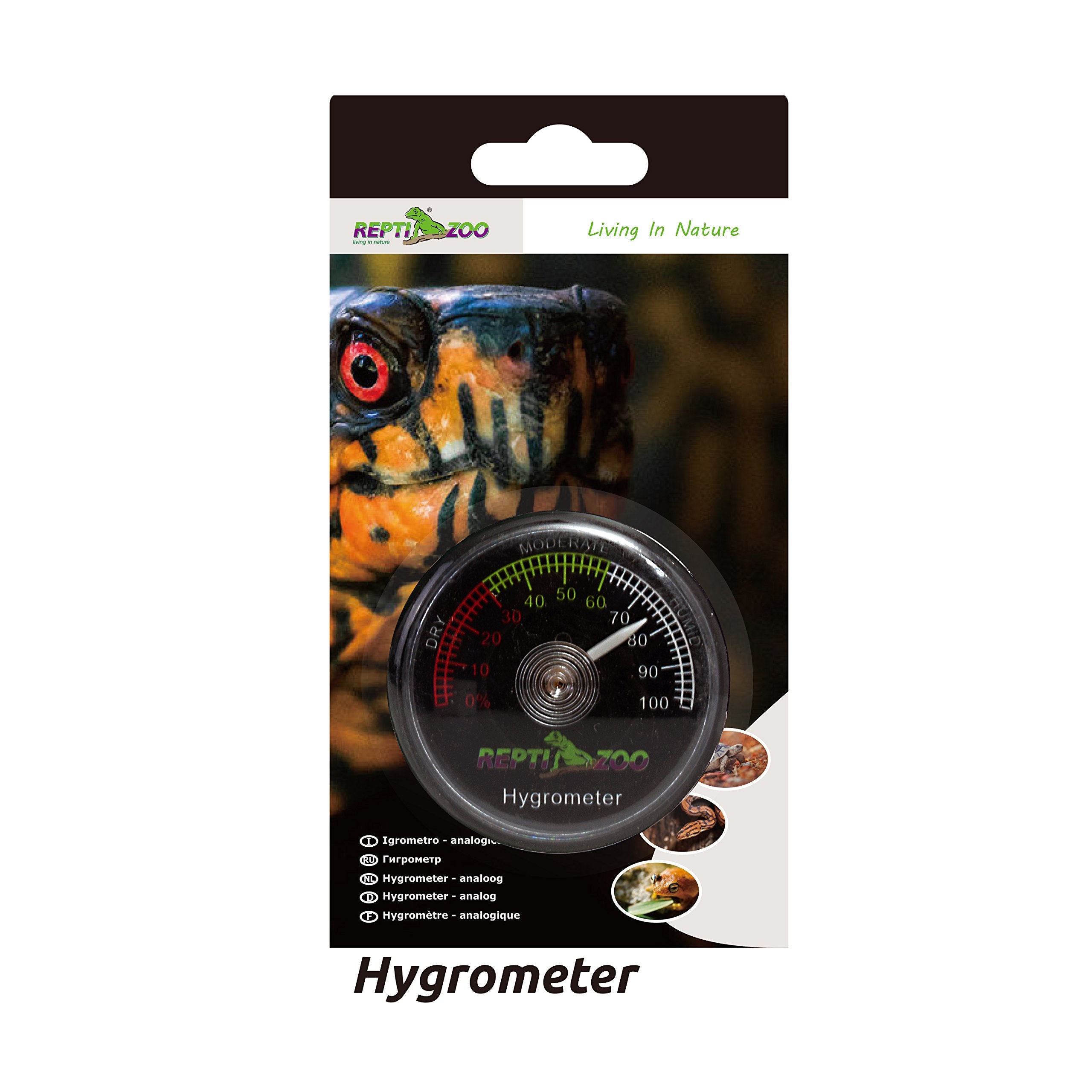 REPTI ZOO reptile terrarium hygrometer in hatchery for stable moisture support.