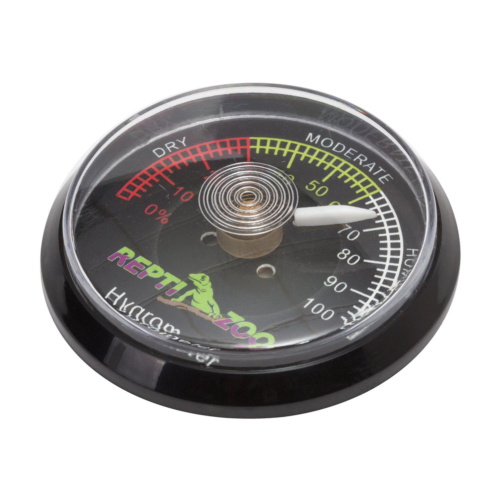 REPTI ZOO reptile terrarium hygrometer sticky pad installation for easy mounting.