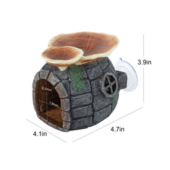 REPTI ZOO resin reptile cave in small size creates a naturalistic shelter for tiny reptiles.