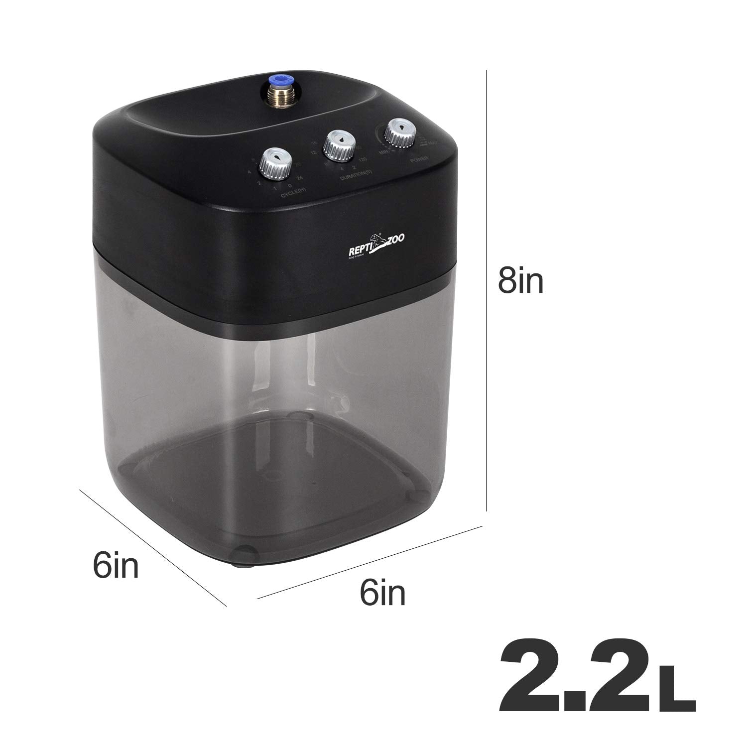 REPTI ZOO Solo Mister timed spray demonstrates rainforest-like schedules