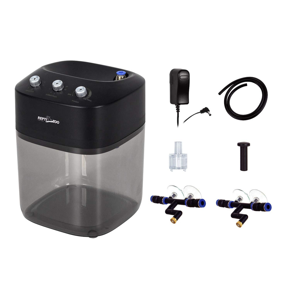 REPTI ZOO Solo Mister water inlet view showing easy top-fill access