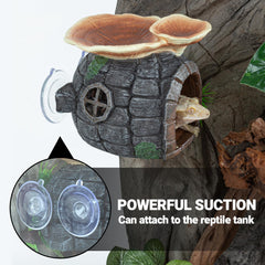 REPTI ZOO suction cups attach easily to terrarium walls for versatile hiding spots.