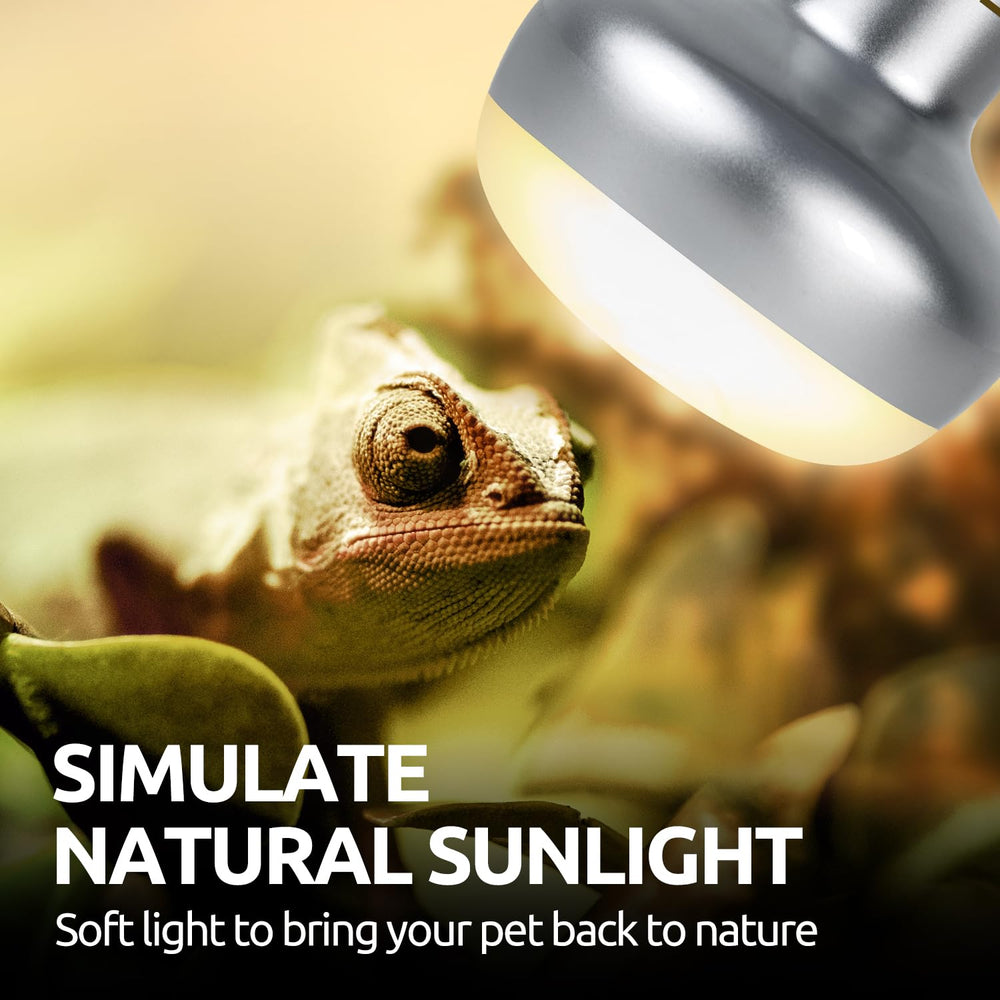 REPTI ZOO heat lamp sunrise-sunset animation demonstrates natural daily cycle.