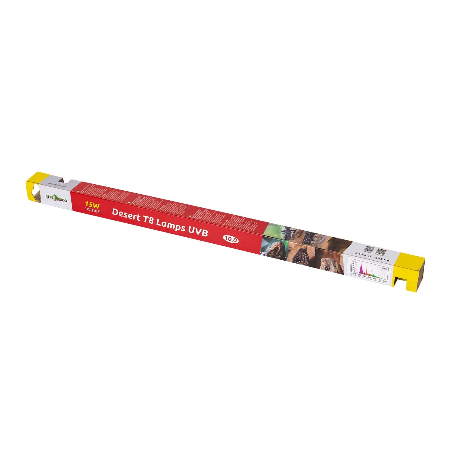 REPTI ZOO T8 sun UVB lighting brightening habitat for basking and warmth.