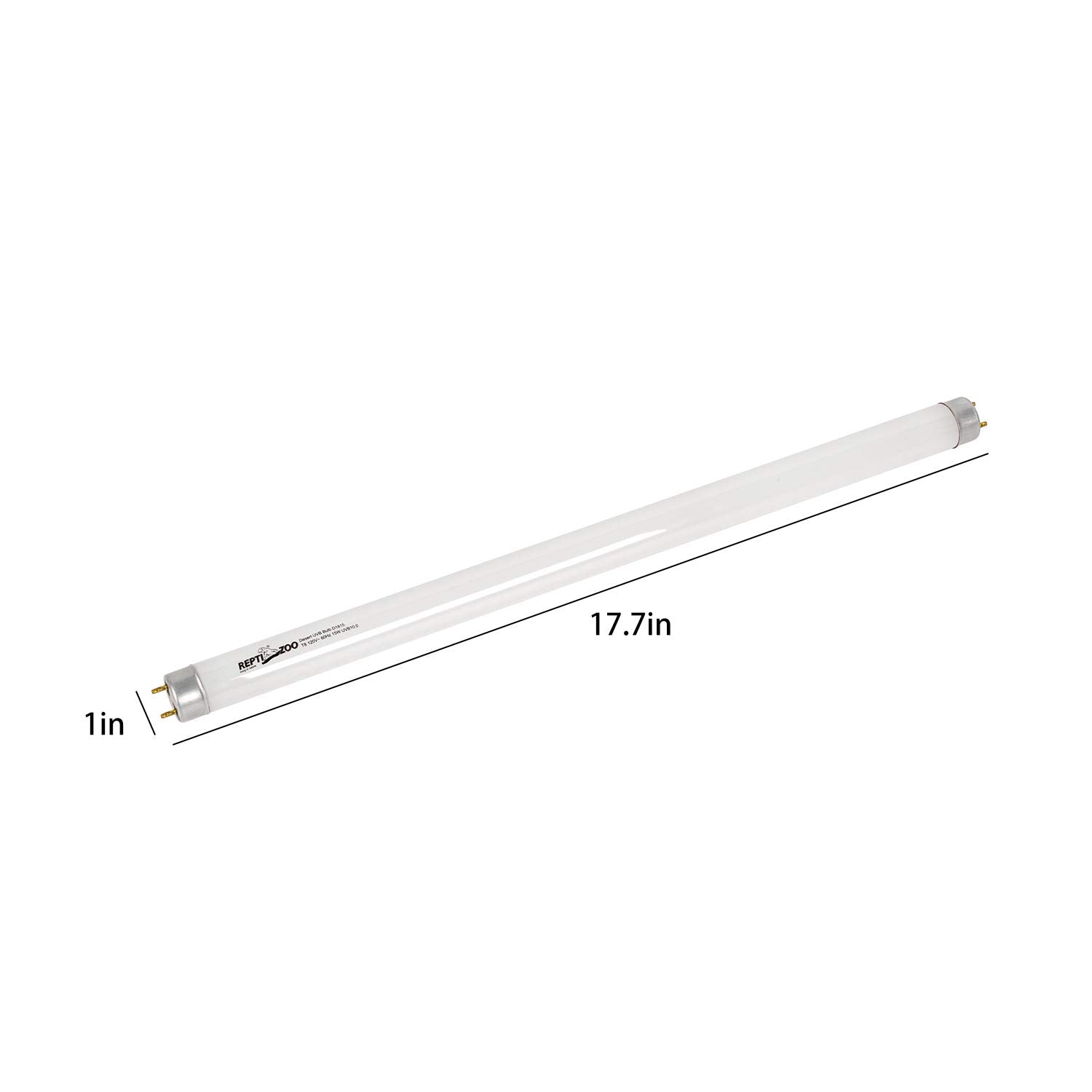 REPTI ZOO T8 sun UVB tube glowing to simulate natural desert daylight.