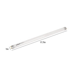 REPTI ZOO T8 sun UVB tube glowing to simulate natural desert daylight.