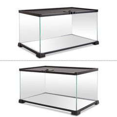 REPTI ZOO sliding-top open for quick setup and checks