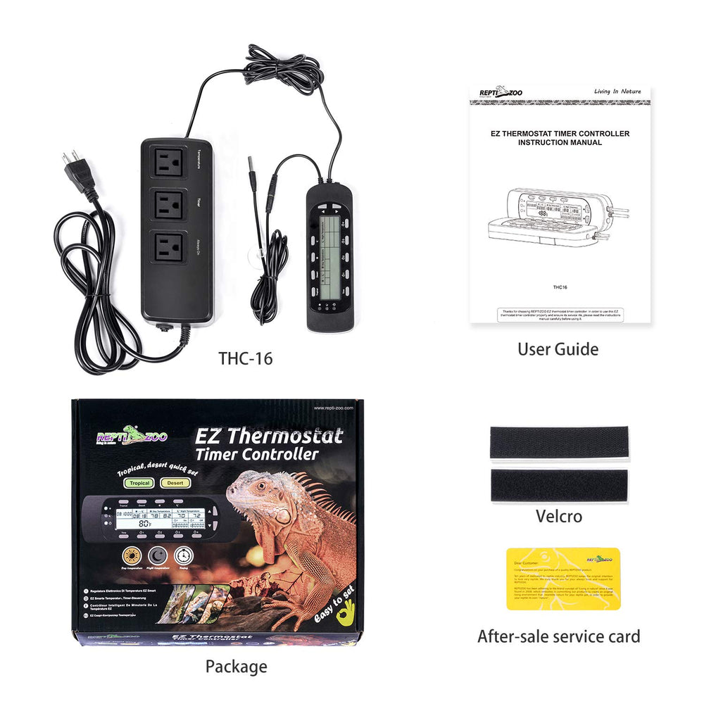 REPTI ZOO THC16 memory-for-power-failure preserves settings during outages.