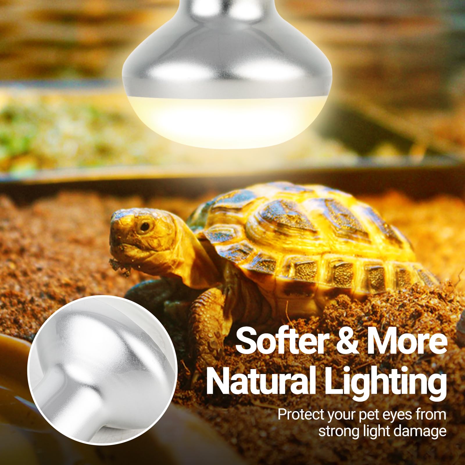 REPTI ZOO thermostat-compatible design enables seamless dimming and temperature control for varied habitats