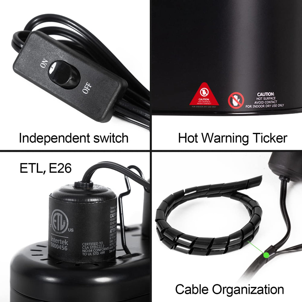 REPTI ZOO top vent design supports efficient heat dissipation.