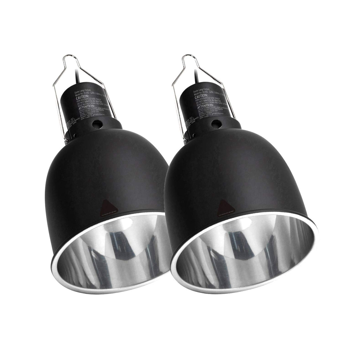 REPTI ZOO two-pack deep dome lamp cap provides balanced basking light.