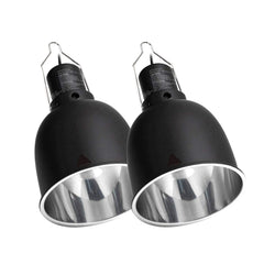 REPTI ZOO two-pack deep dome lamp cap provides balanced basking light.