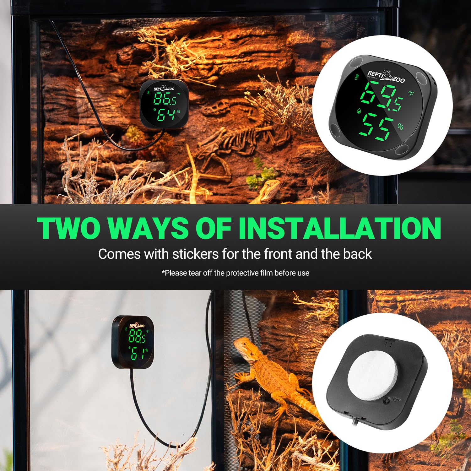 REPTI ZOO USB power compatibility supports convenient plug-in operation.