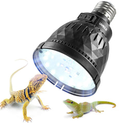 REPTI ZOO UVB Light — desert-tropical modes for species-specific habitat lighting.