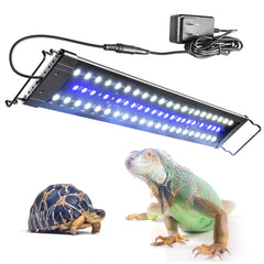 REPTI ZOO UVB light dimming front view highlights ultra-thin safety design.