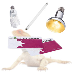 REPTI ZOO UVB tester color-change example under UV light demonstrates strength.