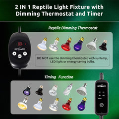 REPTI ZOO ventilation holes top demonstrates heat dissipation in action.