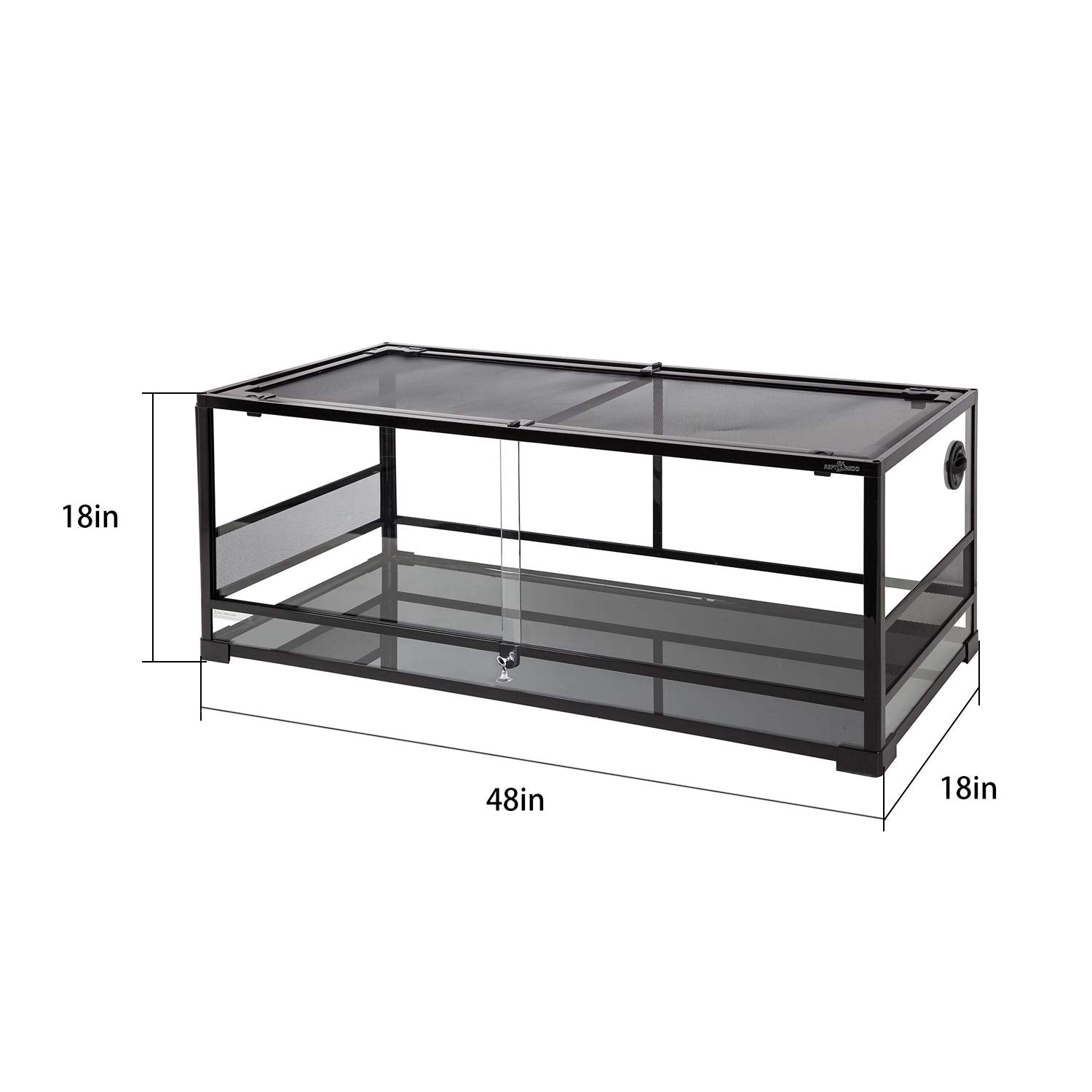 REPTI ZOO wires and tubing closable inlets for tidy cable management