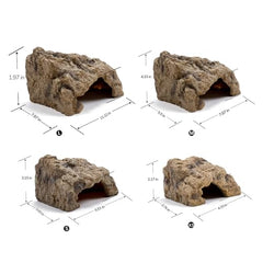 Repticircle reptile hide tortoise habitat detail highlights safe, durable resin