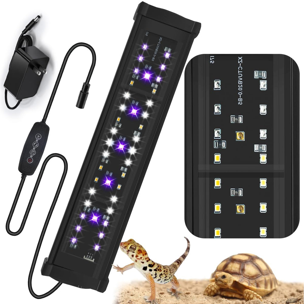 REPTIDLDB full-spectrum UVB/UVA lamp ideal for tropical and desert habitats