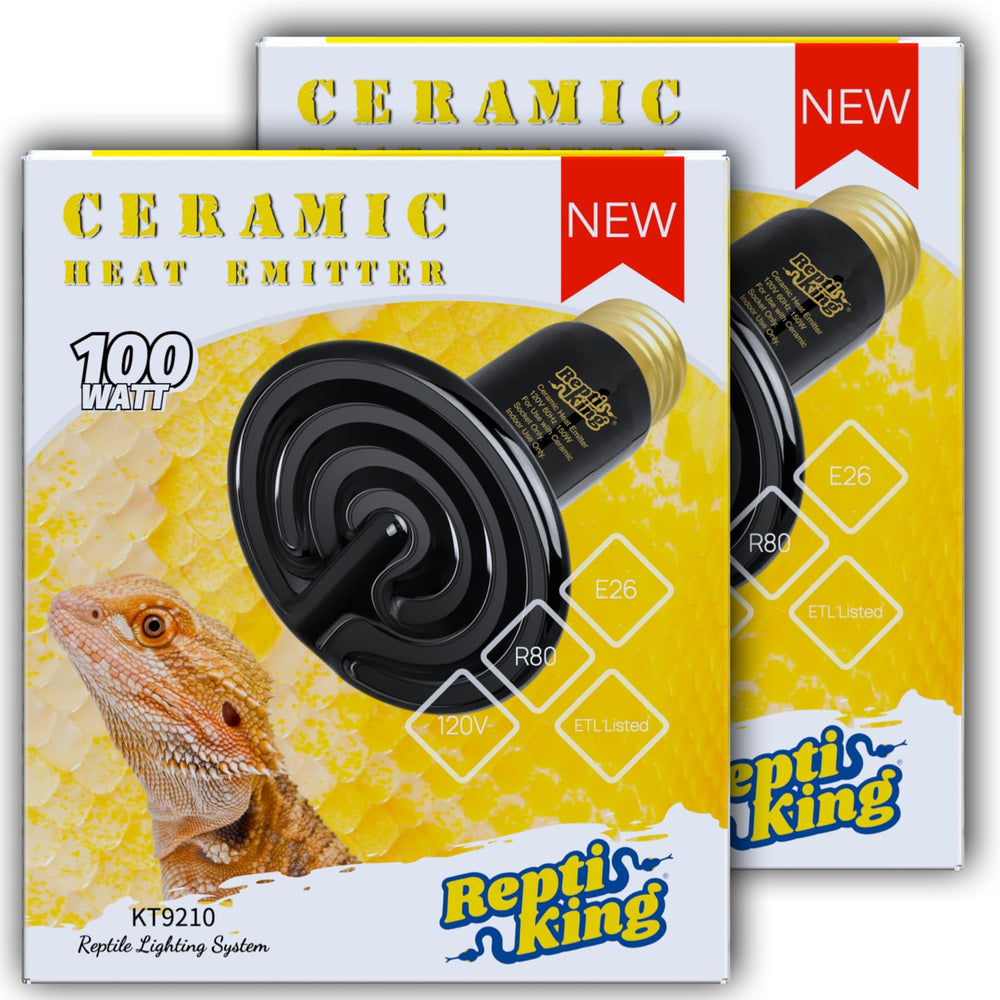 ReptiKing ETL-certified emitter ensures safe long-lasting reptile heating