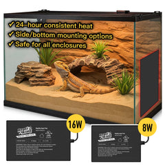 ReptiKing heat pad waterproof design withstands spills for durable reptile care