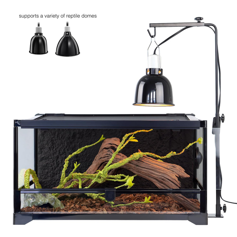 ReptiKing lamp stand angle adjustment enables targeted heat and UVB exposure.