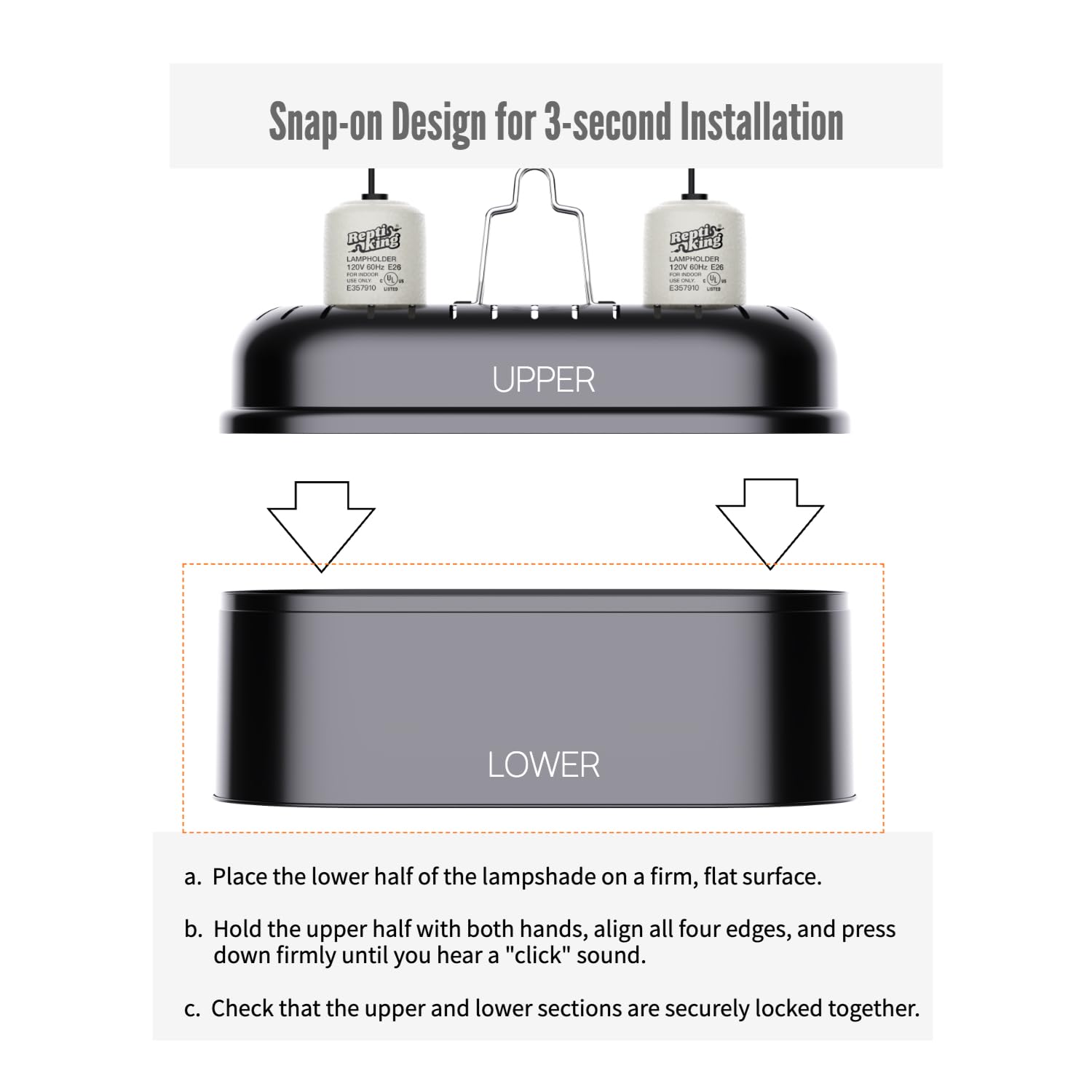 ReptiKing On/Off switch and long cord simplify daily use and convenient control.