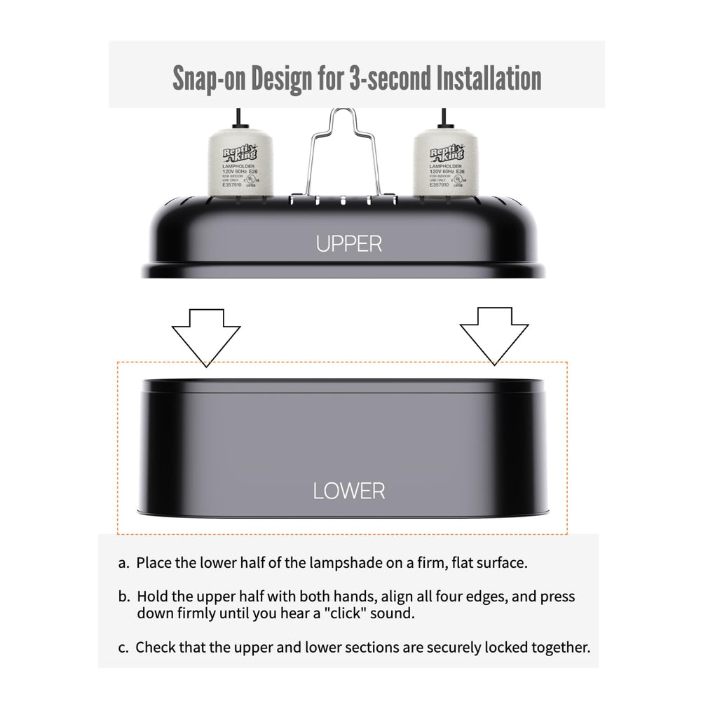 ReptiKing On/Off switch and long cord simplify daily use and convenient control.