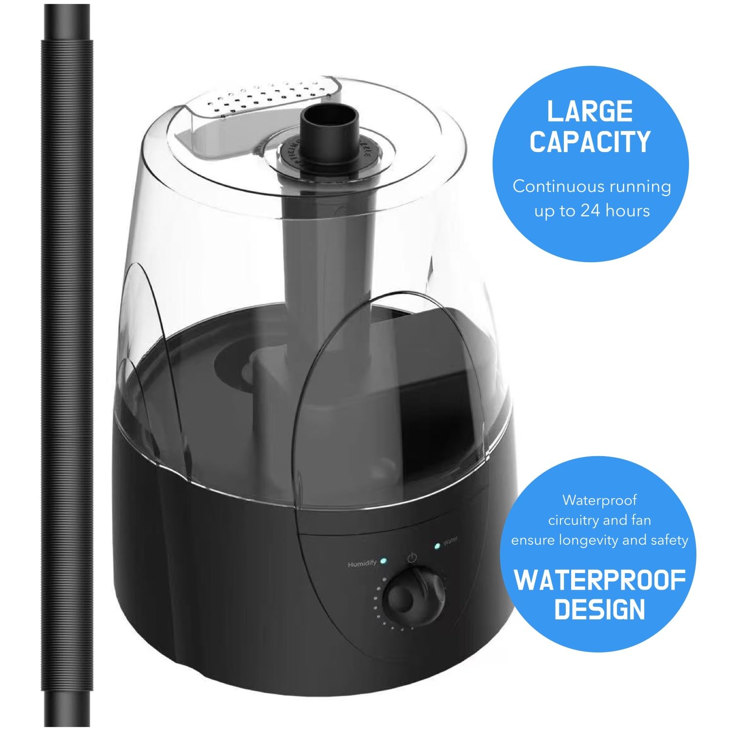 ReptiKing Reptile Fogger waterproof components boost durability in humid terrarium setups.