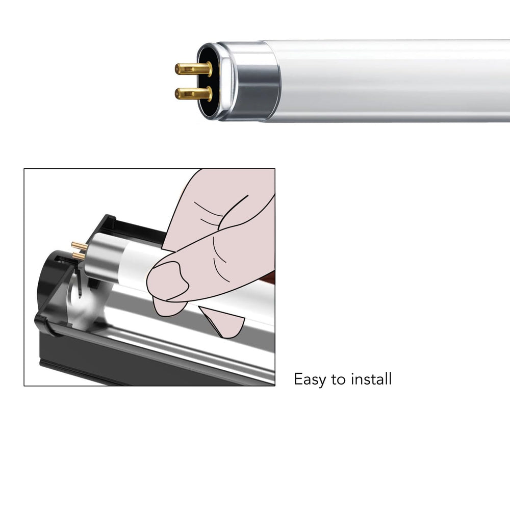 ReptiKing T5 24W UVB 10.0 tube is easy to install across screen, wood, or glass enclosures.