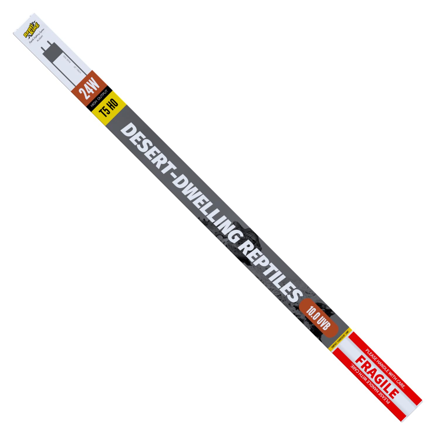 ReptiKing T5 UVB tube 22in setup for easy terrarium installation and reliable lighting.