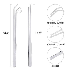 Reptile Growth long-tweezers enable safe reach to feeding spots.