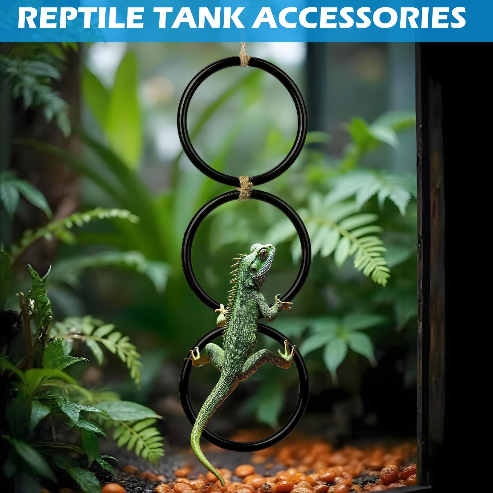 ReptileTank mesh-lid secure clips protect enclosure seals during play