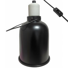 Reptilux 5.5-inch dome front view for compact terrarium heating and lighting.