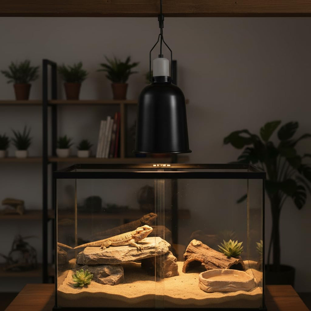 Reptilux dome ventilation holes aid safe heat management.