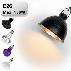 Reptilux fixture independent switch shown for easy on/off control