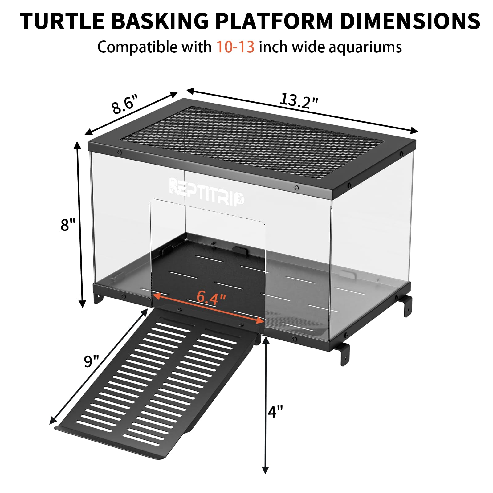 REPTITRIP anti-escape-side-panels prevent escapes while turtles explore safely