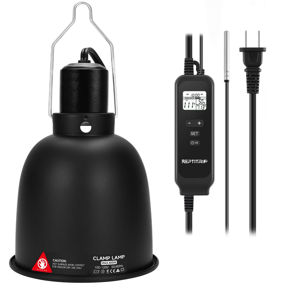 REPTITRIP day-night thermostat front view enables precise daytime and nighttime control