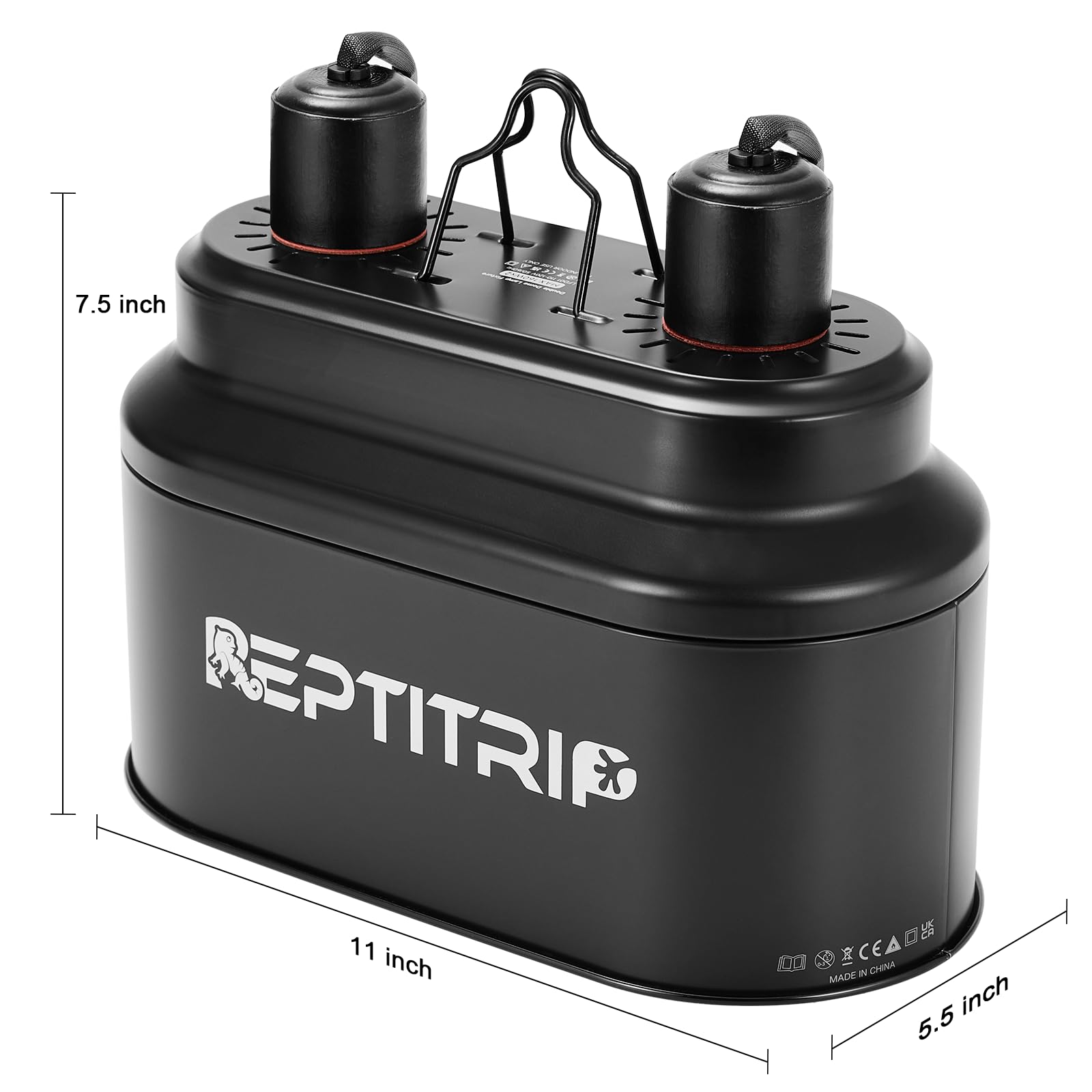 REPTITRIP polished interior reflects light for efficient illumination