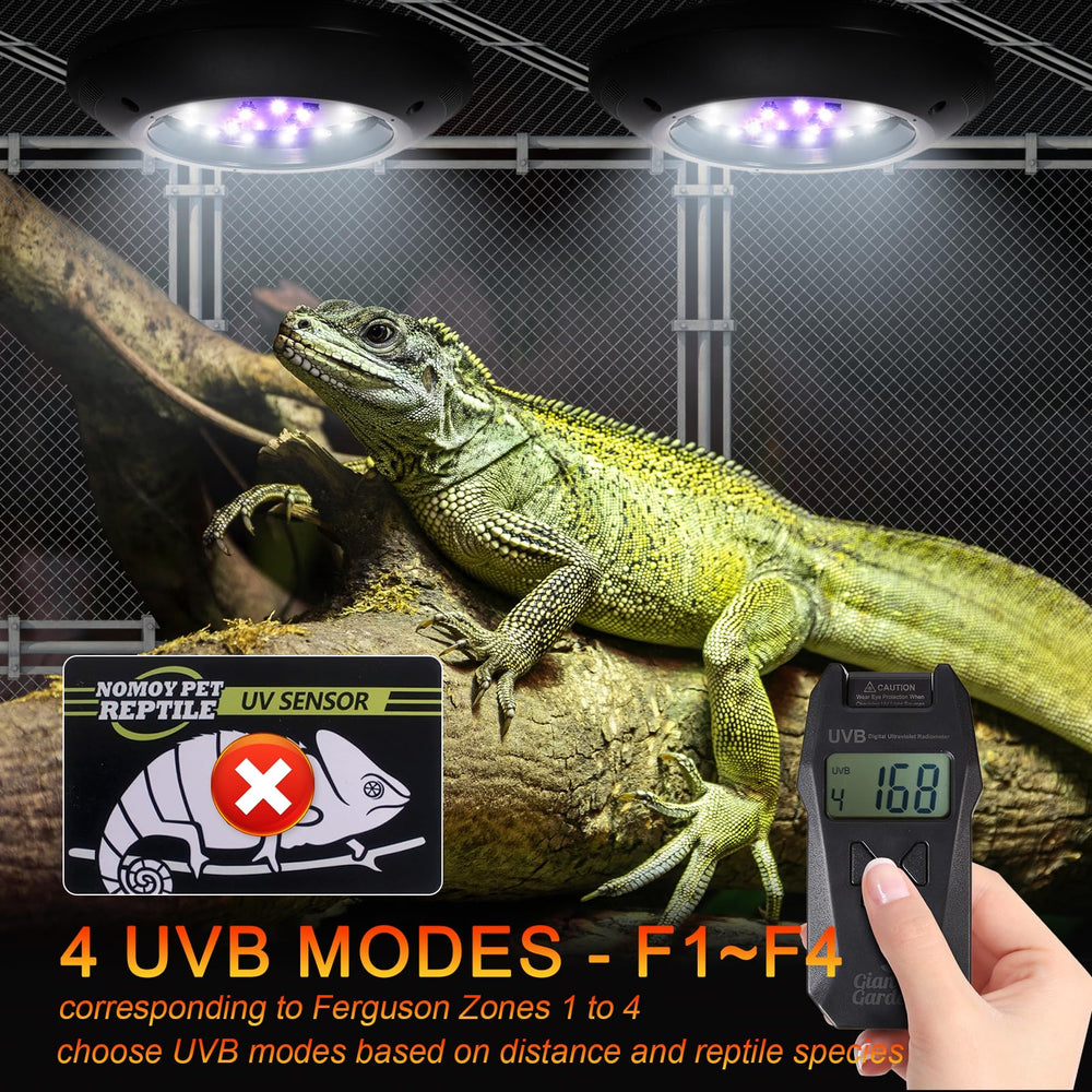 REPTITRIP LED UVB light is not a heating lamp, safeguarding enclosure safety.