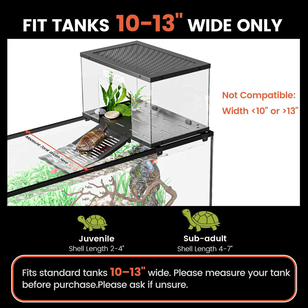 REPTITRIP stainless-steel-top close-up highlights durable, easy-clean construction in humid aquariums