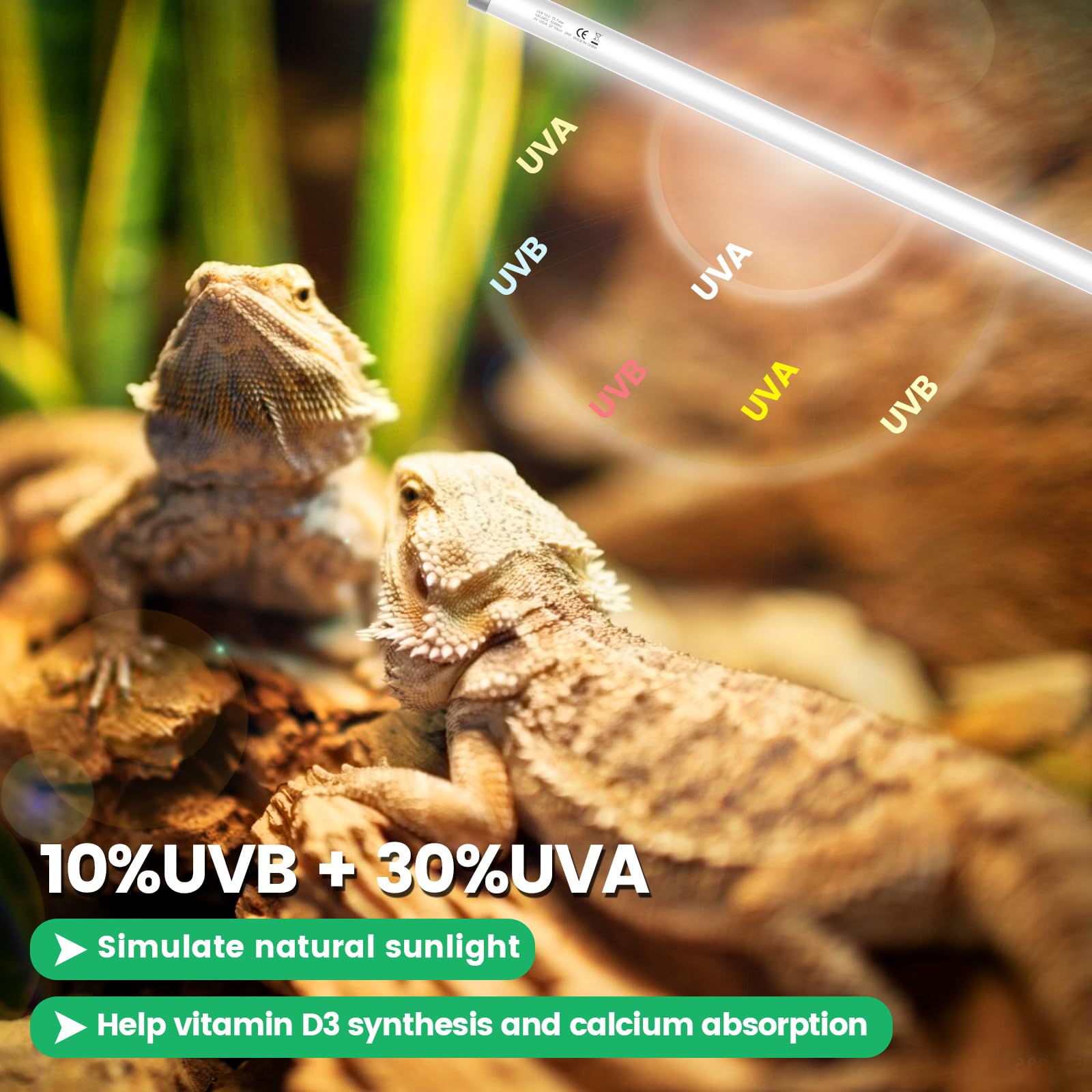 REPTITRIP T5 UVB light under-mesh installation option keeps wiring tidy.